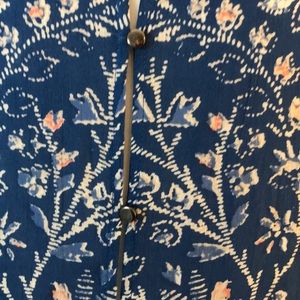 Blue and Pink Blouse